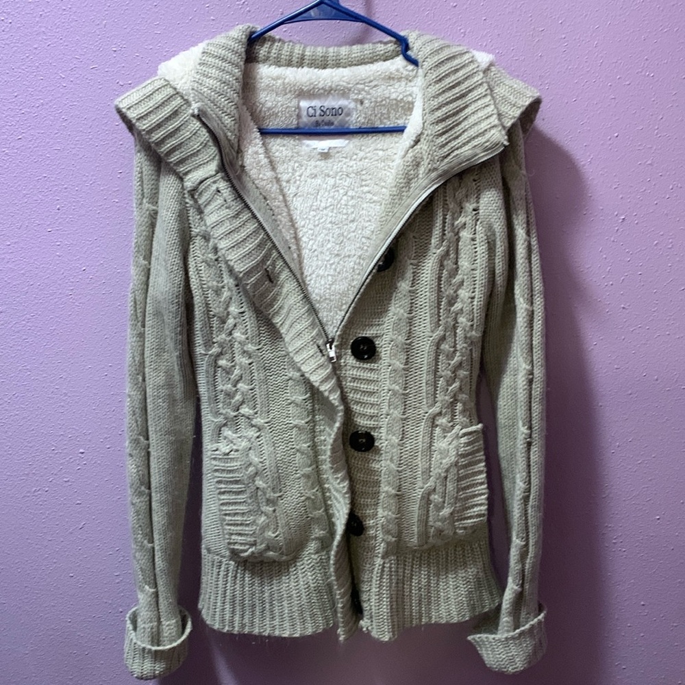 Ci dono by cavalini fuzzy sweater!